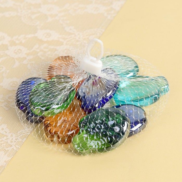 Декор стекло (250 гр) рыбки, микс  4444934 — PalitraMastera