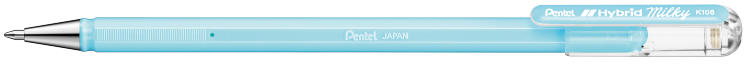Гелевая ручка Hybrid Milky, пастельный голубой стержень, 0.8 мм — PalitraMastera