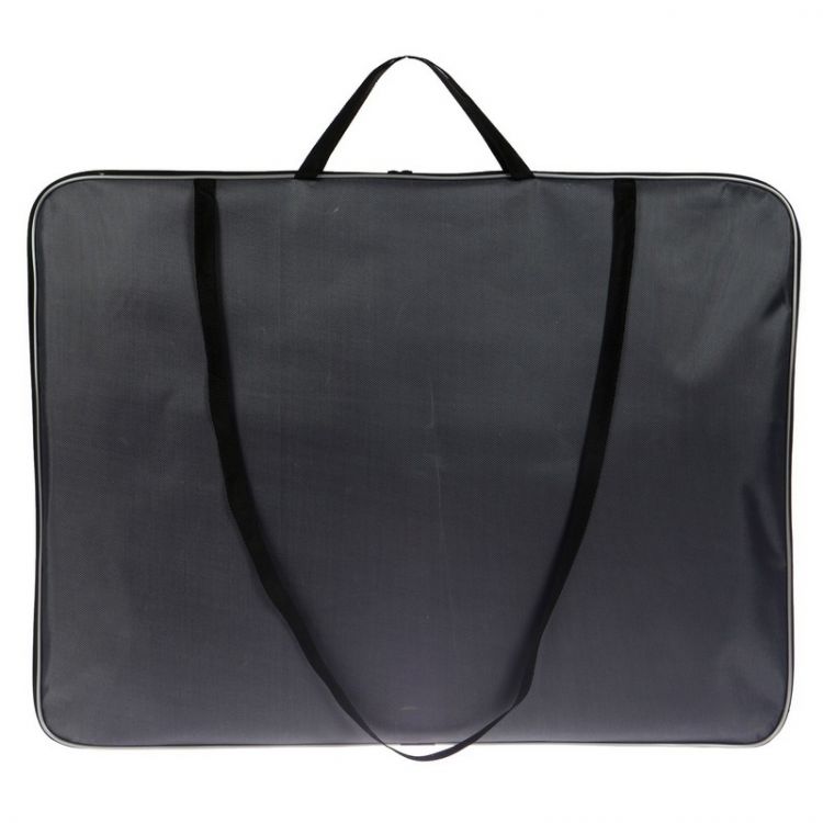 Папка А2 с ручками текстильная 660*470 мм ПДМ-5 Серая — PalitraMastera