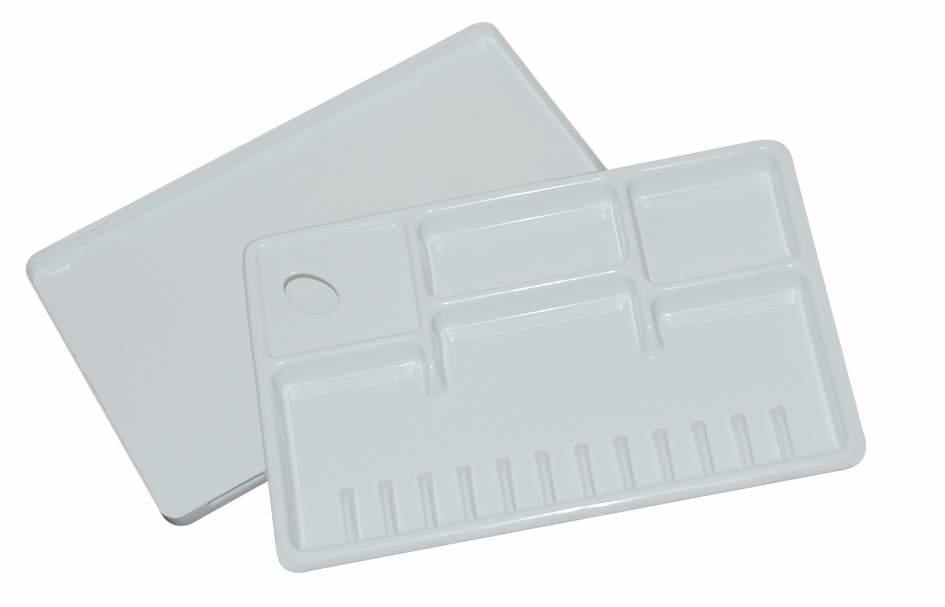 Палитры пластиковые SFA045, прямоугольные, размер 23х35 см, 2 шт. фото 1 &mdash; PalitraMastera