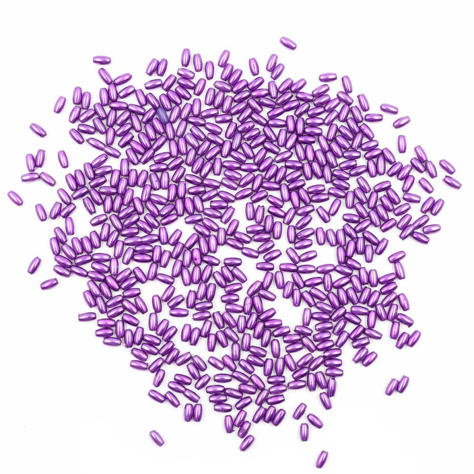 4AR293/294 Бусины жемчуг, пластик 3*6мм, 15гр/упак, Astra&Craft (J544 сиреневый) фото 1 &mdash; PalitraMastera