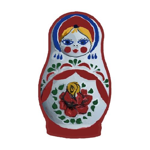 Новогодняя игрушка "Матрешка" фото 1 &mdash; PalitraMastera