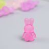 Декор для творчества пластик "Сидящий зайчик" матовый МИКС 20 гр 2,4х1,4х1,1 см  9378958 фото 3 — PalitraMastera