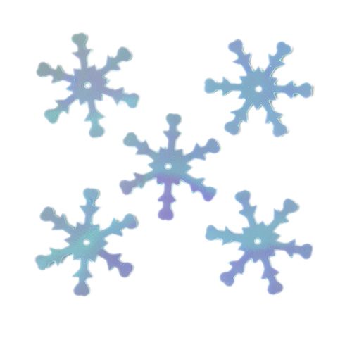 Пайетки &quot;снежинки&quot; 24мм, &quot;Астра&quot; 10г (17 св.-бирюзовый) — PalitraMastera