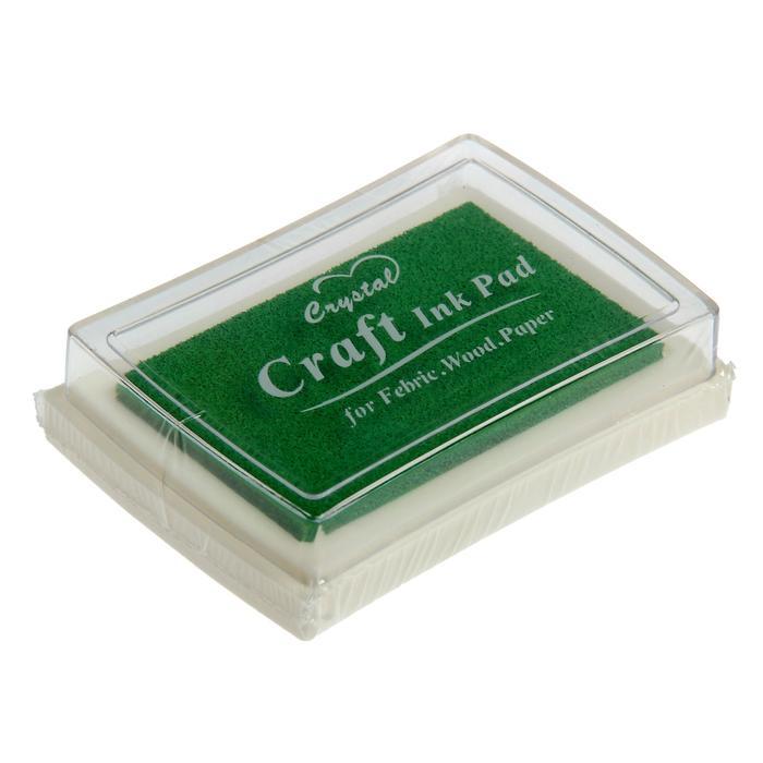 Штемпельная подушка &quot;Салатовая&quot; 7,7х5,2х1,8 см   1382124 — PalitraMastera