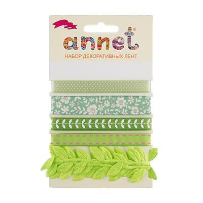 "Annet" Набор декоративных лент JRS 1 x 5 цв 013 зеленый фото 1 — PalitraMastera
