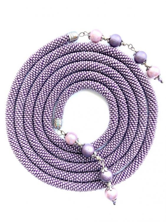 Лариат (длина без подвесок 149 см)  из бисера — PalitraMastera