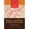 KROYTER Папка для рисования и эскизов, А4, плотность 140 г/м2, 40 л, крафт фото 1 &mdash; PalitraMastera