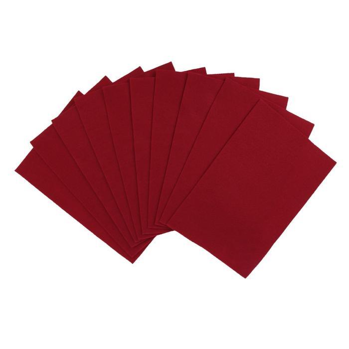 Фетр &quot;Soft&quot; 2мм, 21*29,7 см темно-красный FLT-S2-02  2318556 — PalitraMastera