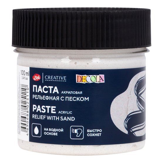 Декола паста акриловая художественная рельефная с песком 100мл — PalitraMastera