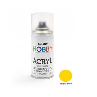 Желтый акрил в аэрозоли  Ghiant Hobby 150мл фото 1 &mdash; PalitraMastera