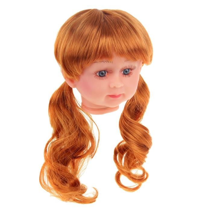 Волосы для кукол &quot;Кудряши в хвостиках с челкой&quot; размер большой , цвет РС145  2294832---- — PalitraMastera
