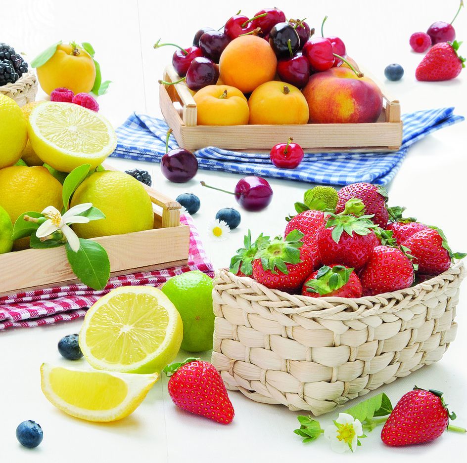 Салфетка для декупажа - 33 x 33 cm Фрукты здроровья фото 1 &mdash; PalitraMastera