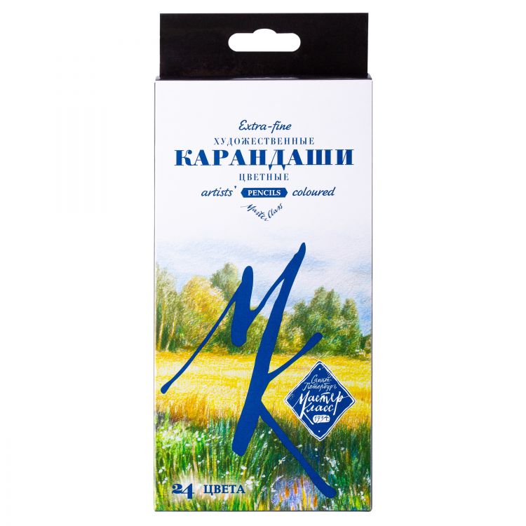 Мастер-Класс Набор профессиональных цветных карандашей, 24 цвета, в картонной упаковке 152411185 — PalitraMastera