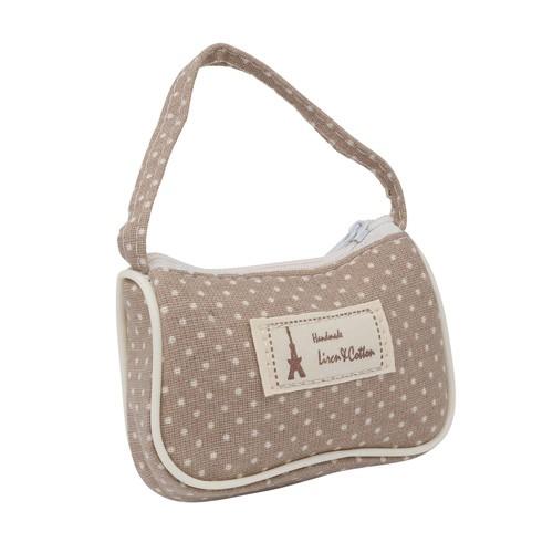 26894 Сумочка 73/02 текстильная, 100мм*60мм*20мм, цв.корич.. фото 1 — PalitraMastera