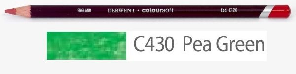 Цветной карандаш Coloursoft, мягкий, С430 зеленый горох, круглый корпус 8 мм, грифель - 4 мм. фото 1 &mdash; PalitraMastera