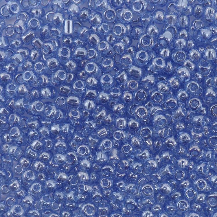 Бисер Astra&amp;Craft 11/0, 20г (106 св. синий/прозрачный, глянцевый) — PalitraMastera