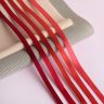 Набор атласных лент, 5 шт, размер 1 ленты: 6 мм * 23 ± 1 м, цвет красный спектр фото 2 — PalitraMastera