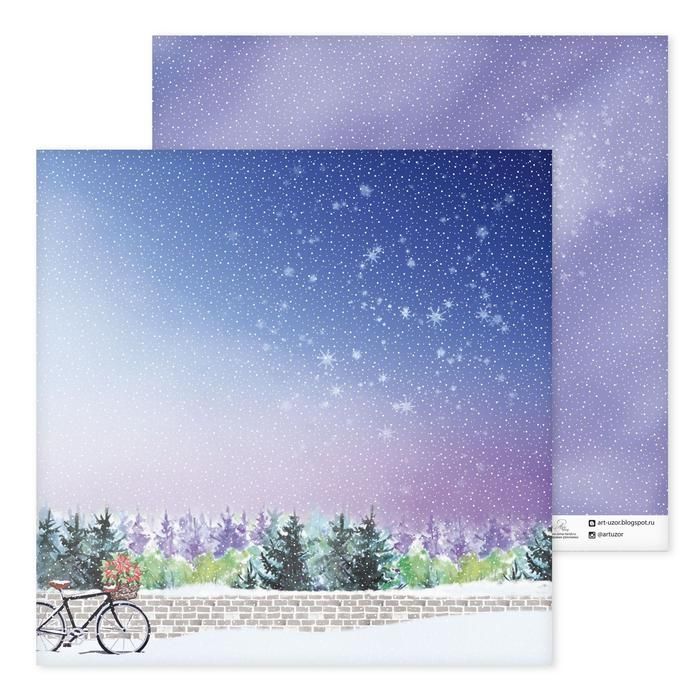 Бумага для скрапбукинга «Прогулки по лесу», 30,5 * 30,5 см — PalitraMastera