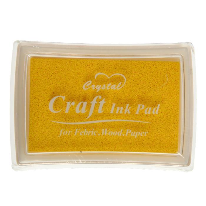 Штемпельная подушка &quot;Желтая&quot; 7,7х5,2х1,8 см   1382125 — PalitraMastera