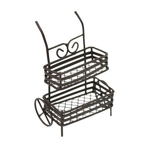 KB3303-RU Миниатюра Металлическая подставка для цветов, корич. 5,5*3*8,5см Астра — PalitraMastera