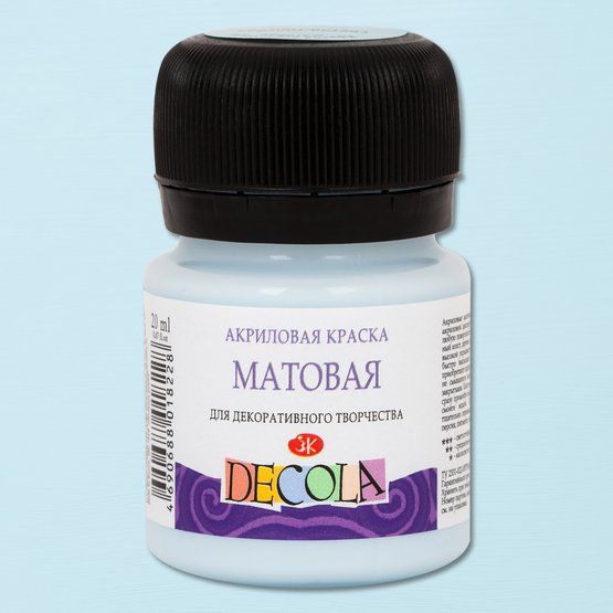 Декола акрил матовый банка 20 мл Светло-голубая — PalitraMastera