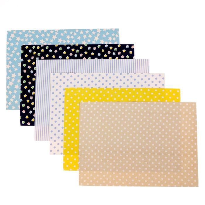 Набор самоклеящихся тканей «Настроение детства», 21 х 29.5 см---- фото 1 &mdash; PalitraMastera