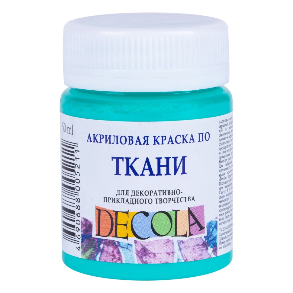 Мятная акрил ткань Декола 50мл фото 1 — PalitraMastera