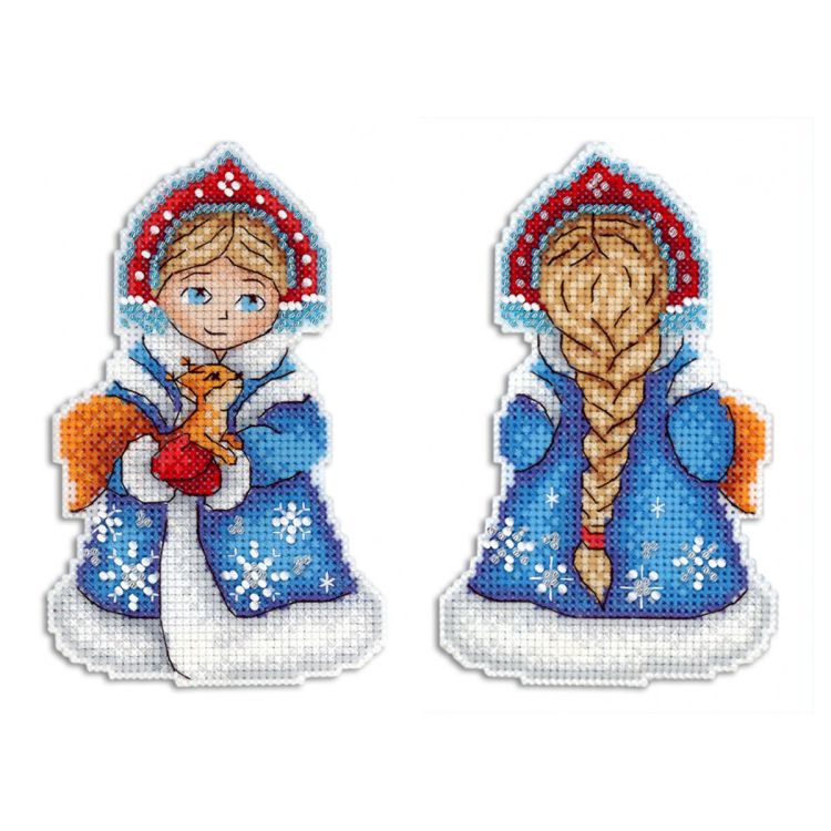 Р-311 Набор для вышивания на пластиковой канве МП Студия 'Снегурочка' 13*8см — PalitraMastera