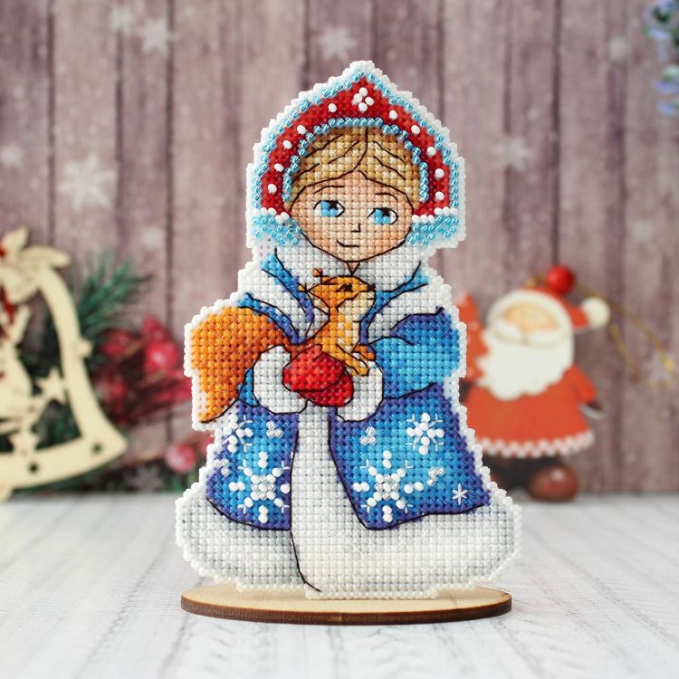 Р-311 Набор для вышивания на пластиковой канве МП Студия 'Снегурочка' 13*8см — PalitraMastera
