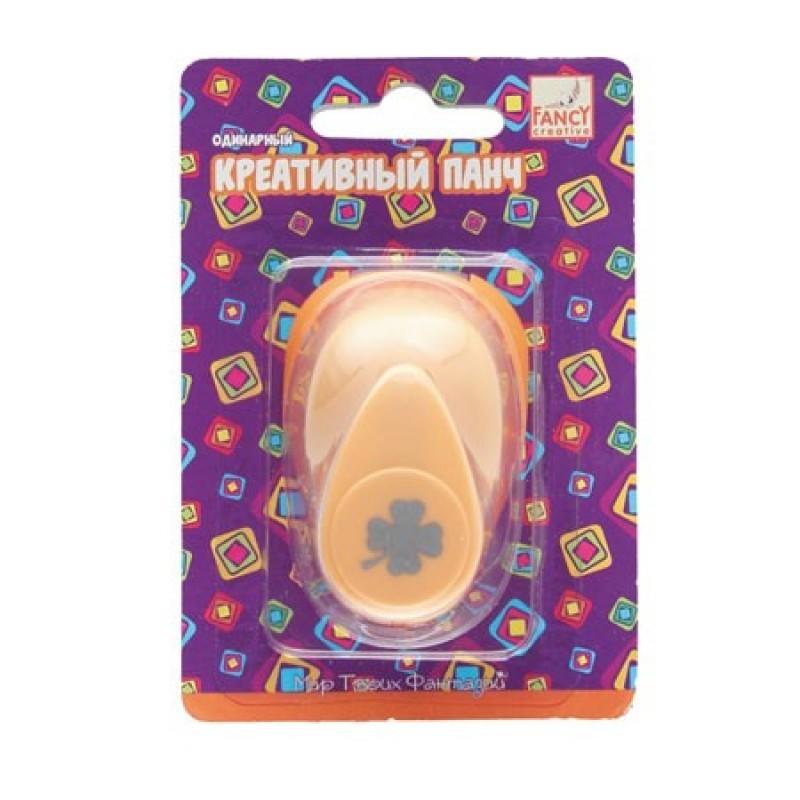 Панч креативный Клевер, одинарный, d=16мм, блистер с европодвесом, (ACTION!) фото 1 &mdash; PalitraMastera