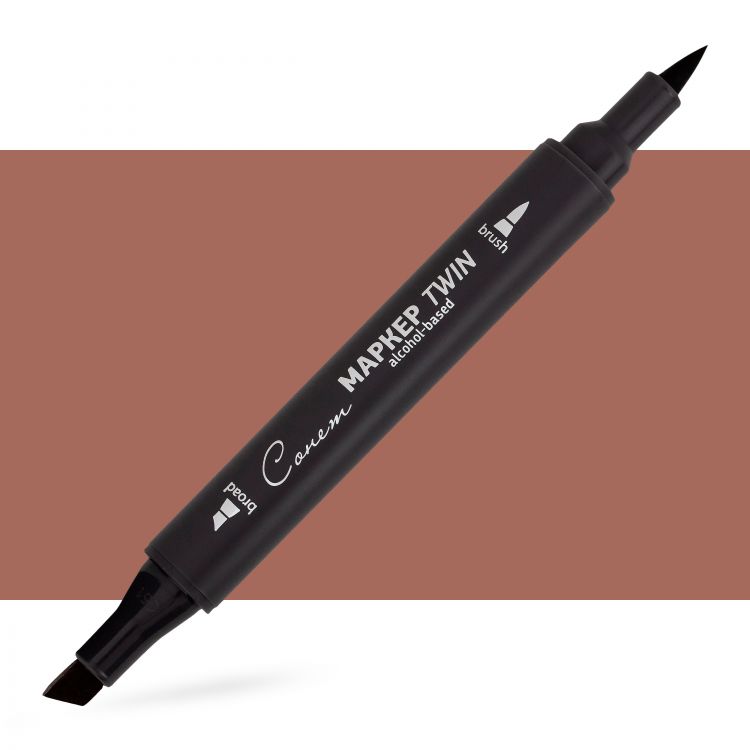 Маркер спиртовой Сонет Twin Brush, махагон &mdash; PalitraMastera