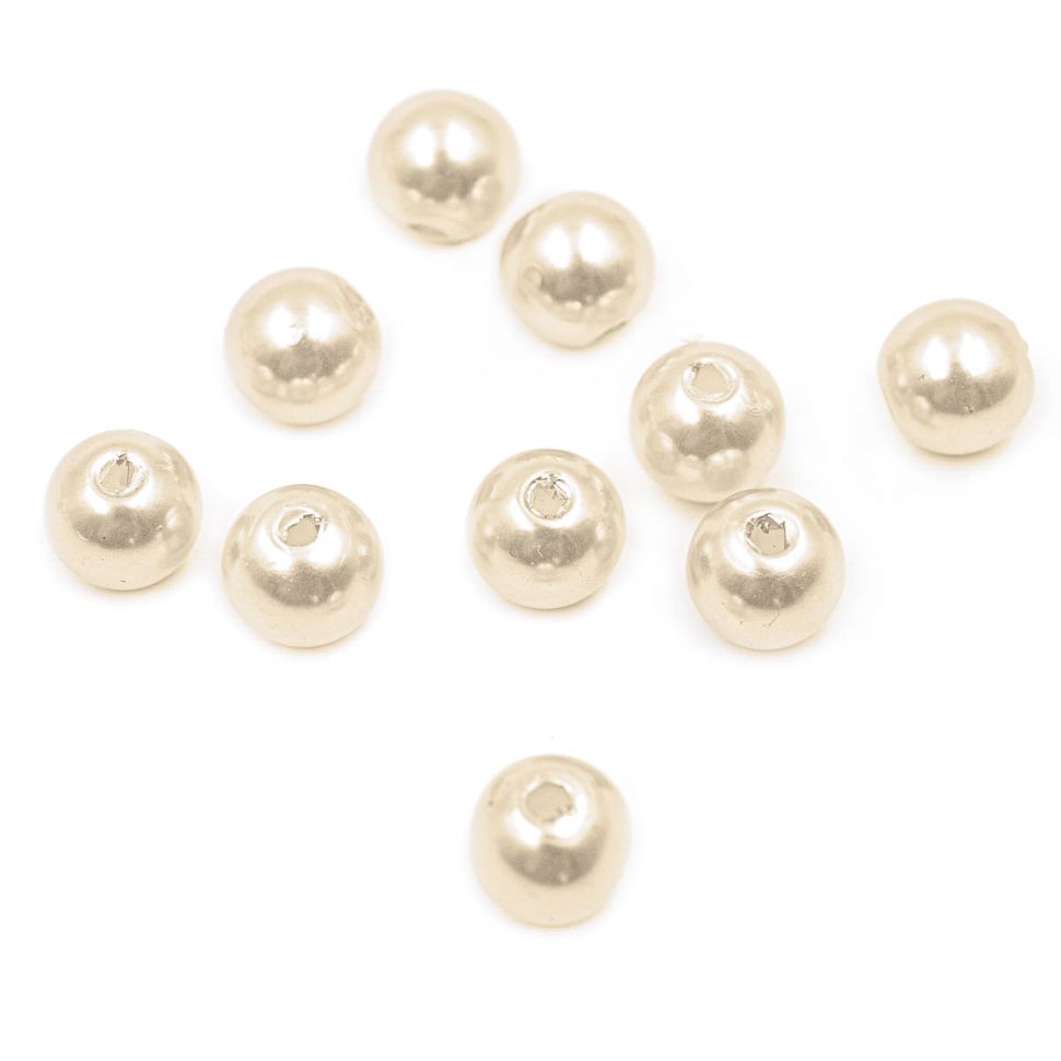 Бусины пластиковые, 'жемчуг', цветные, круглые, 8мм, 25гр, Astra&Craft (003 NL телесный) фото 1 &mdash; PalitraMastera