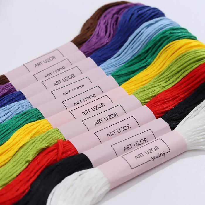 Набор ниток мулине «Школьный», 8 ± 1 м, 10 шт — PalitraMastera