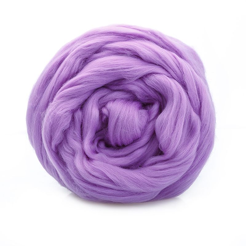Пряжа ТР ГЛ Тонкая  для валяния, 100% мериносовая шерсть 100 г, №0392, сирень фото 1 &mdash; PalitraMastera