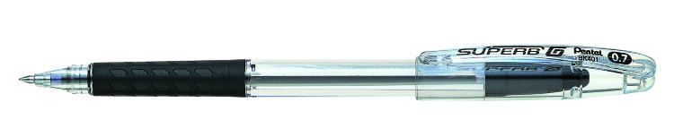 Ручка шариковая Superb G, черный стержень, 0.7 мм. Масляные чернила, эко-технологии, грип. — PalitraMastera