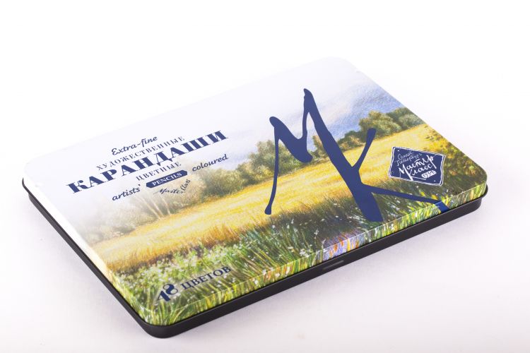 Мастер-Класс Набор профессиональных цветных карандашей, 48 цветов, в жестяной упаковке 1521201188 — PalitraMastera