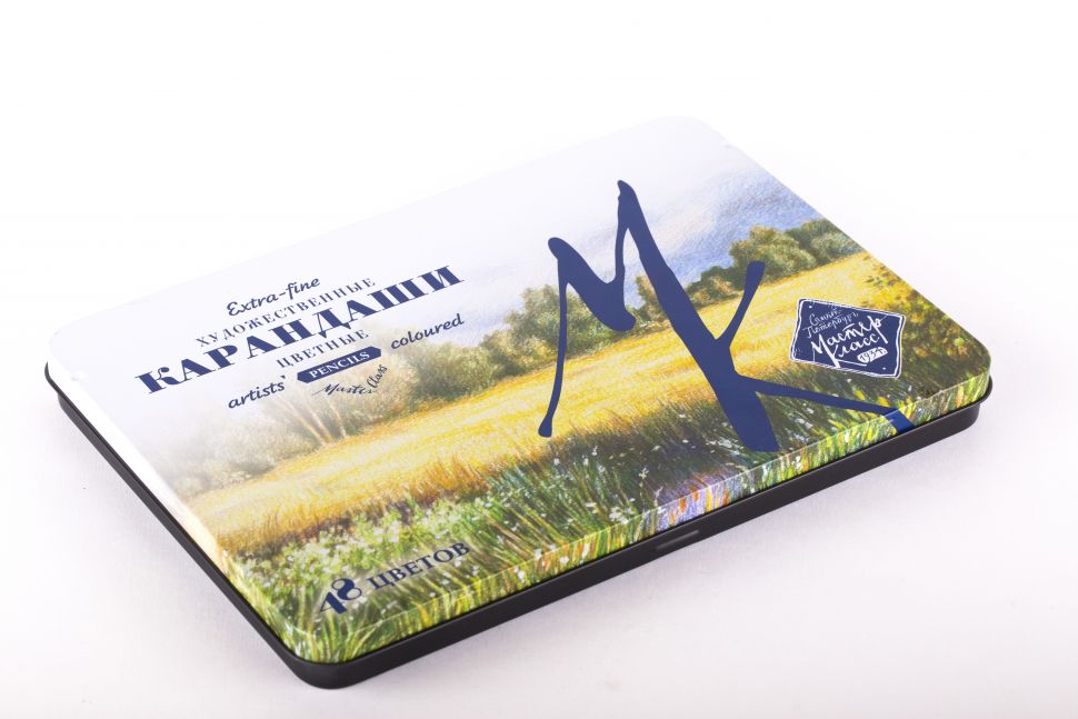 Мастер-Класс Набор профессиональных цветных карандашей, 48 цветов, в жестяной упаковке 1521201188 фото 1 — PalitraMastera