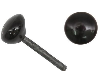 26520 Глазки 4 мм на металл.ножке, 1 шт черный фото 1 &mdash; PalitraMastera