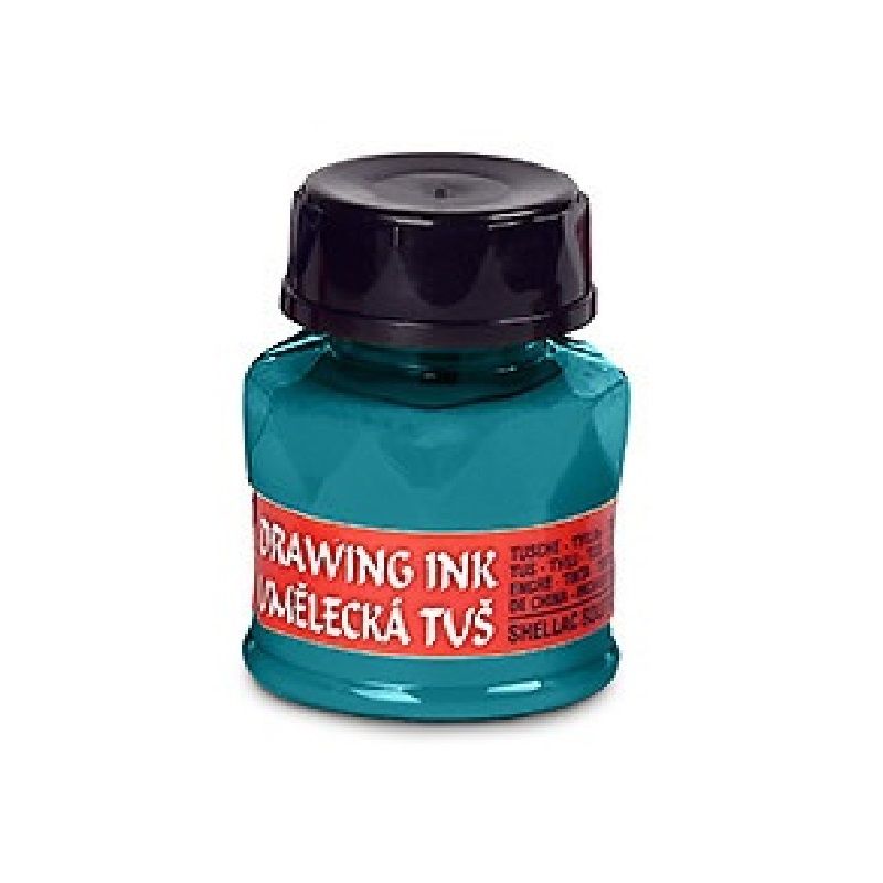 KOH-I-NOOR 1417450 Тушь художественная, 20 г, лазурно-голубая--- фото 1 — PalitraMastera