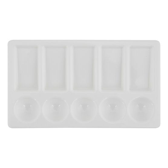 Палитра, пластиковая,прямоугольная,19х11,5см,10 ячеек фото 1 &mdash; PalitraMastera