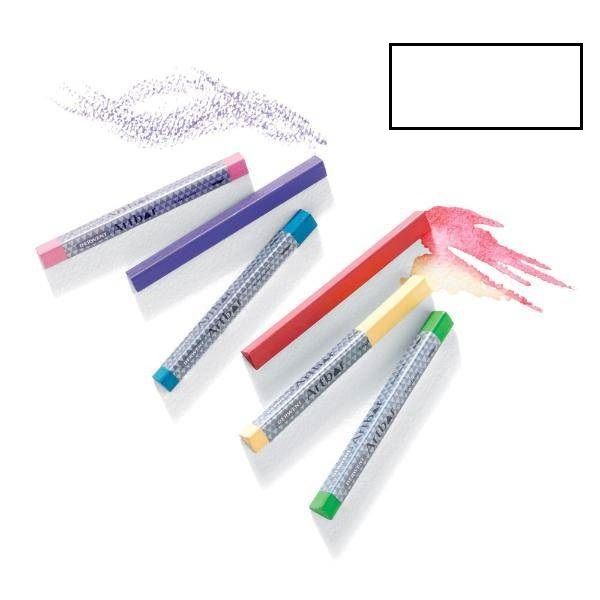 Мелок восковой ARTBAR, водорастворимый, трехгранный, длина - 95 мм, цвет - A72 непрозрачный белый — PalitraMastera