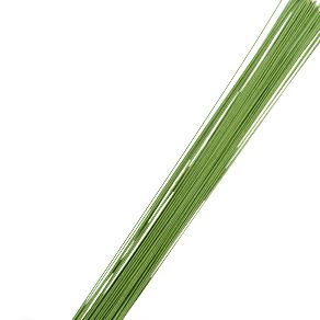 12322 Проволока ,cв.-зел., d0,35mm, L25см, 1шт. фото 1 — PalitraMastera
