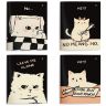 Книжка зап. А6 98х140 мм 32 л. кл. LOREX MOOD CAT мягк. обл. дизайн, soft touch, двойная обложка запечатка форзаца фото 1 &mdash; PalitraMastera