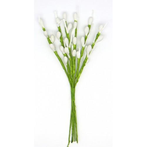 DKB118A Декоративный букетик Весенний белый (Рукоделие) — PalitraMastera