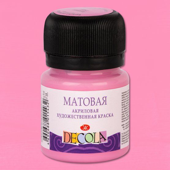 Декола акрил матовый банка 20 мл Розовая фото 1 — PalitraMastera