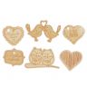 Набор заготовок из дерева "Сладкая парочка", 9 х 10 см  2347116 фото 2 — PalitraMastera