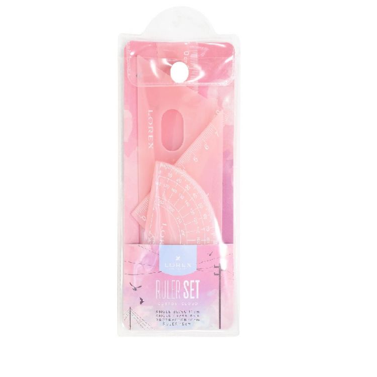 Набор геометр. LOREX SET COTTON CLOUD в чехле — PalitraMastera