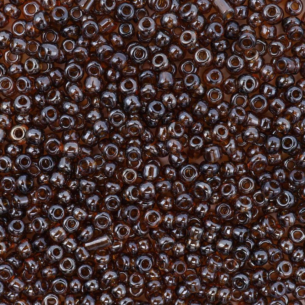 Бисер Astra&Craft 11/0, 20г (102С коричневый/прозрачный, глянцевый) фото 1 — PalitraMastera