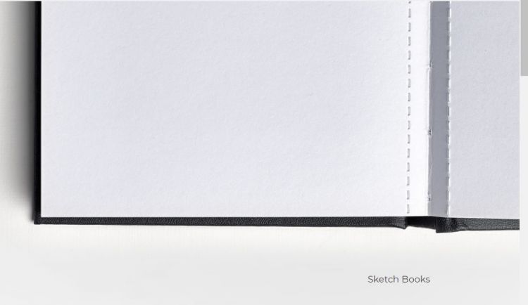 Блокнот для эскизов в твердом переплете, сшивка, 110г/м2, А5, 80 листов с перфорацией — PalitraMastera